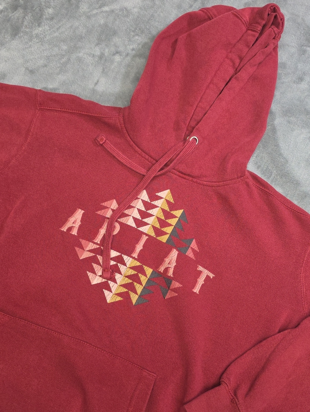 Ariat Red S Aztec Geometric Logo Pullover Hoodie